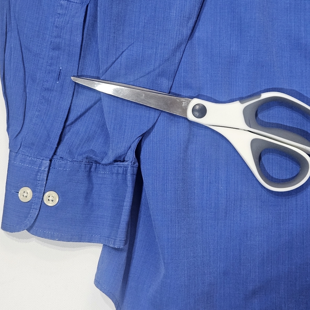 Banana‎ Republic Button Down Shirt Mens Size Large Royal Blue - Picture 5 of 7
